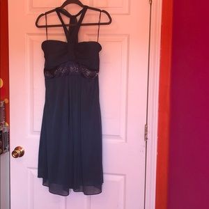 Studio 1940 blue short formal dress w/ rhinestones